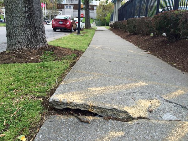 Cement Sidewalk Repair in Lenoir City